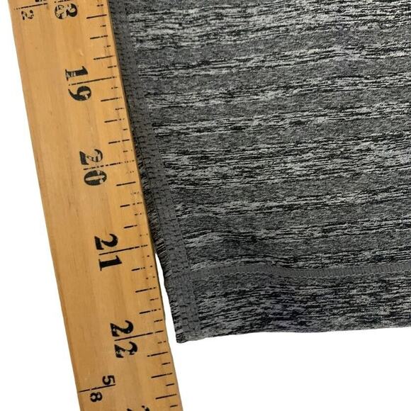 Nike Dri Fit Crop Athletic Leggings Womens Small Grey Black Logo Active - Picture 5 of 8